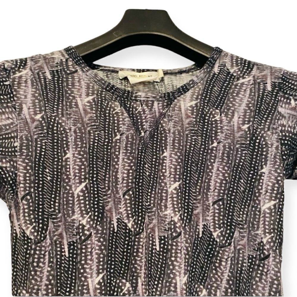 Isabel Marant for H&M Feather Print Linen Top Size 2 - Picture 4 of 8